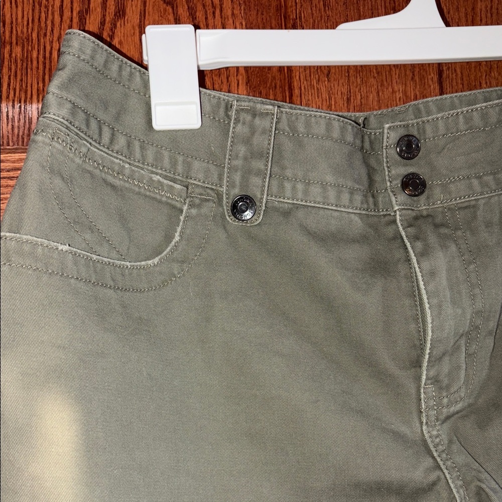 Olive Green Women's Shorts - Picture 9 of 12